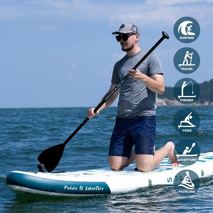 SUP-дошка FunWater з насосом, повідцем, веслом і рюкзаком