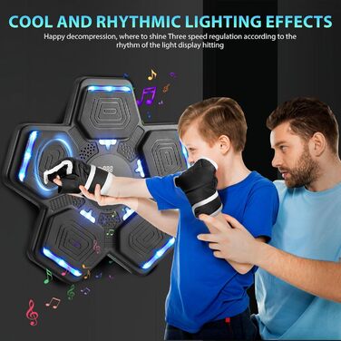 Смарт бокс-машина для стіни з LED підсвіткою та музикою, One Punch, для боксерських тренувань дітей і дорослих, домашній фітнес, зняття стресу