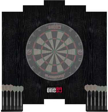 Захисне кільце та плівка для дартсу, 80 Dartboard Surround, чорний