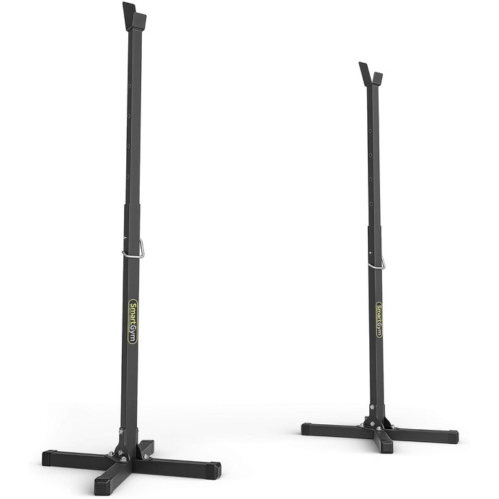 Marbo Sport стійки для присідань з довгою штангою SG-10, пара, регульовані, для силових тренувань, фітнесу, чорні