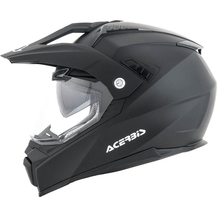 Мотоциклетний шолом Acerbis FS-606 з відкидним візором, чорний, інтеграл, розмір M