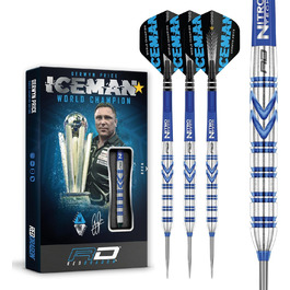 Дротики ЧЕРВОНИЙ ДРАКОН Gerwyn Price Iceman 24 г з Flight & Shafts