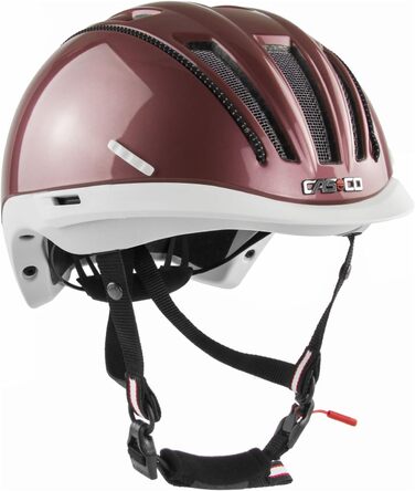 Шолом велосипедний Casco Roadster, англійський рожево-білий (м 55-57см)