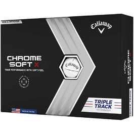 М'ячі для гольфу Callaway Chrome Soft X 2022