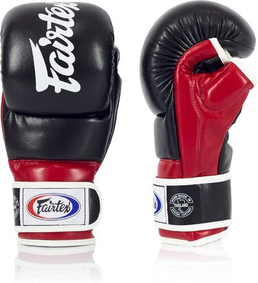 Боксерські рукавички Fairtex FGV18 Чорний/Червоний XL - Мікрофібра