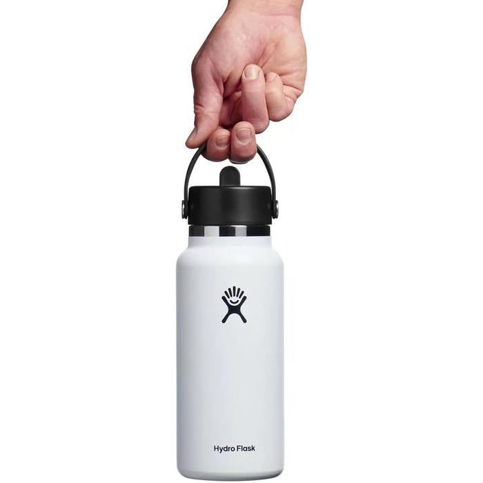 Пляшка для води Hydro Flask з широким горлом, кришка з трубочкою, індиго, 1,2 л