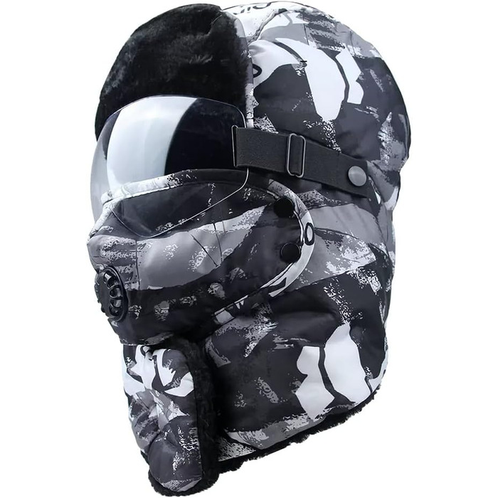 Шапка DITUDO Balaclava чоловіча вітрозахисна One size Black