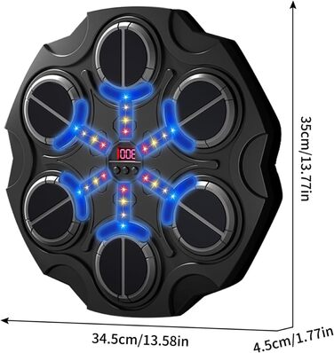 Музичний автомат для дітей, 3 режими, з рукавичками, Bluetooth, чорний