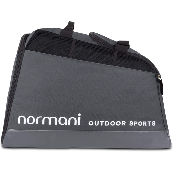 Спортивна сумка для лижних черевиків Normani Outdoor з окремим відділенням для шолома та відділенням для багажника - водонепроникна 45 літрів Alpine Mountain Floor Anthracite 45 літрів