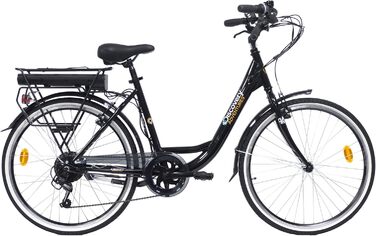 Електровелосипед Denver Discovery E4000, 26', Shimano 6-шв., Жін., Чорний