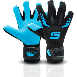 Воротарські рукавички для дітей GRIPMODE Aqua Junior 2.0, футбольні, латекс Griptec 3 мм, розмір 4-6