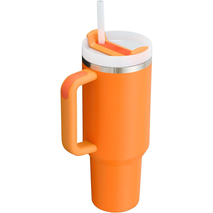 Термочашка Stanley Quencher H2.0 FlowState 1,2 л із нержавіючої сталі з кришкою і трубочкою, вакуумна, для води, кави, чаю, смузі, Goldenrod