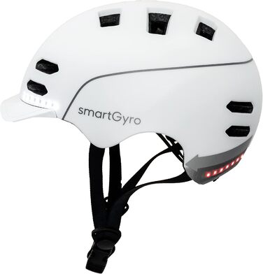 Смарт-шолом SMARTGYRO HEMET PRO Білий M Розумний шолом