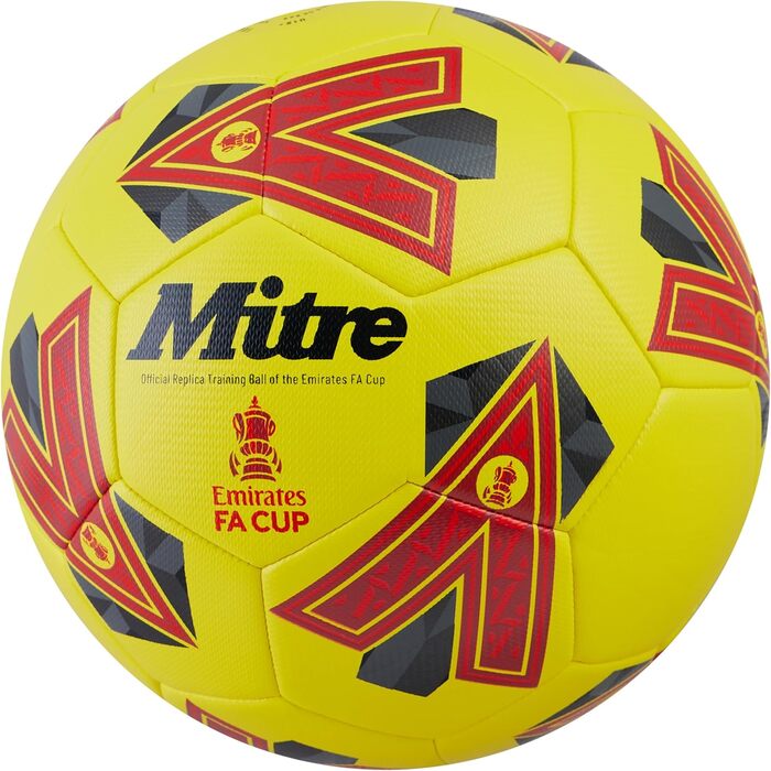 Футбольний м'яч Mitre Training FA Cup, високоякісний тренувальний, зносостійкий