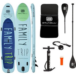 Надувна SUP-дошка BRUNELLI 12.0 Family Trip для сімейного серфінгу, 365x86x15 см