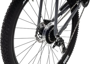 Дюймовий гірський велосипед чоловіки 18-швидкісний MTB Shimano гідравлічне дискове гальмо матовий сірий 23 дюйми, 29-