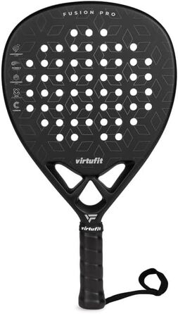 Ракетка VirtuFit Padel Fusion Pro (Чорний/Сріблястий)