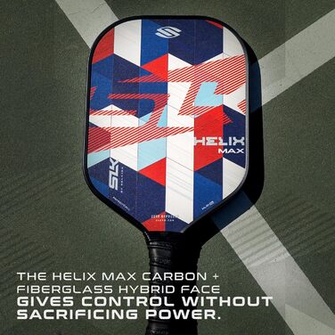 Patriot 2024 SLK Helix Pro Pickleball Paddle, гібрид карбон/скловолокно