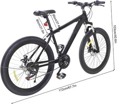 Швидкісний MTB 26 Premium, подвійне дискове гальмо, для всіх доріг"