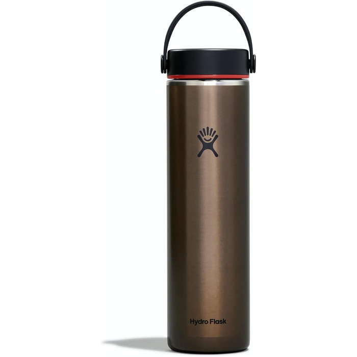 Гідрофляга HYDRO FLASK 710 мл Trail Series, вакуумна термобутилка з нержавіючої сталі, легка, багаторазова, з герметичною кришкою Flex, BPA-free, Obsidian