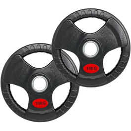 Набір пластин PH Fitness Olympic Rubber Tri Grip 2x10KG для дому