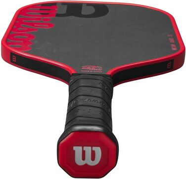 Весло для піклболу серії WILSON Blaze, розмір рукоятки 6,4 см, чорний/червоний (Blaze, чорний / червоний)