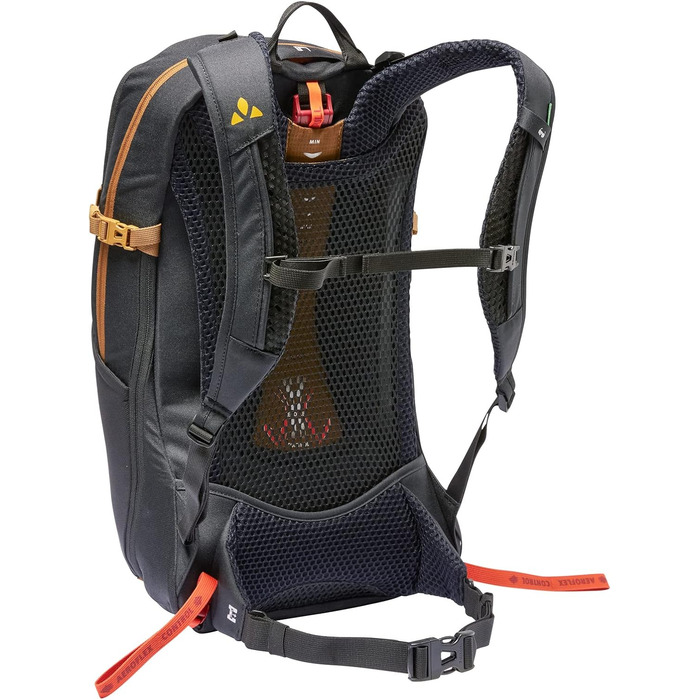 Туристичний рюкзак VAUDE Wizard 18+4, водовідштовхувальний, унісекс, зручна система перенесення, органайзер, чорний/умбра