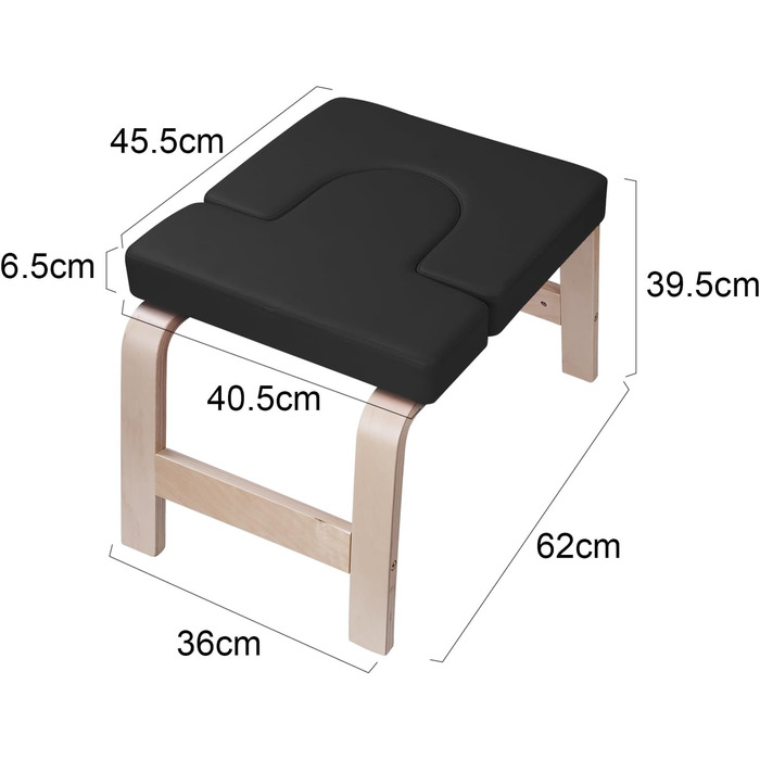 Крісло для йоги Інверсія Крісло для йоги Керівник практики йоги Табурет для йоги Стілець для йоги Табурет для йоги (чорний)