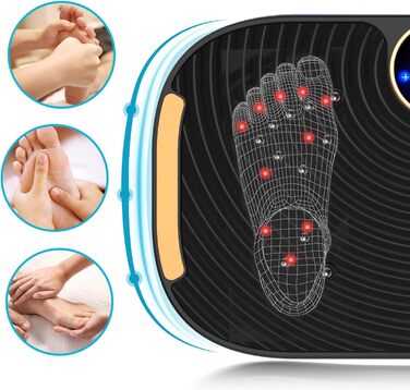 Тренажер AXV Vibration Plate для схуднення та тонізації - чорний