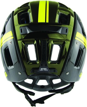 Шолом CASCO MTBE Fullface Black-Carbon Neon, розмір 56-58 см