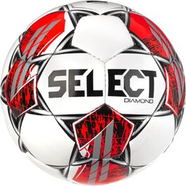 М'яч для футболу Select Diamond FIFA Basic V23, розмір 4, біло-червоний-чорний, унісекс