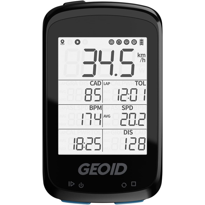 Велокомп'ютер GEOID CC500 GPS, 2,5