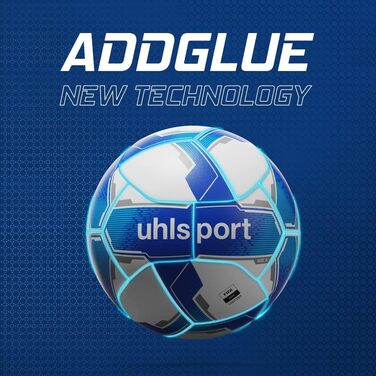 Футбольний м'яч Uhlsport Attack Addglue розмір 4 біло-синій