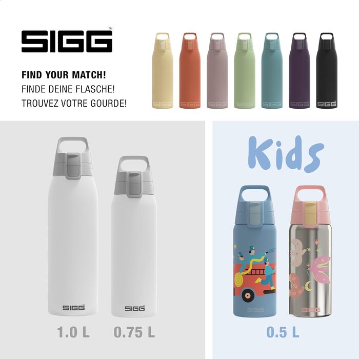 Термос SIGG Shield One, 0,75 л, газований, без бісфенолу А, перероблений