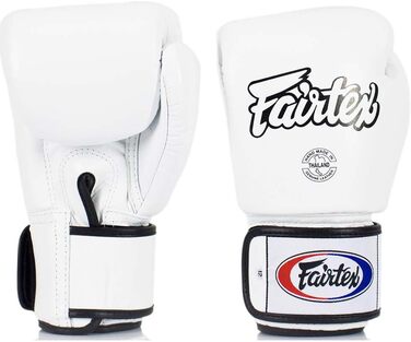 Боксерські рукавички Fairtex, BGV-1, білі, боксерські рукавички ММА Тайський тайський бокс (10 унцій)