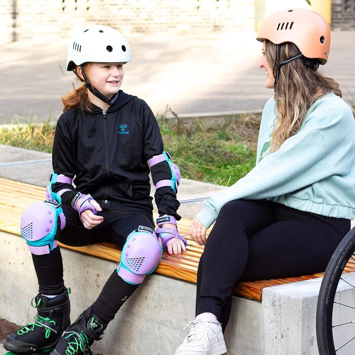 Шолом дитячий та молодіжний SKATEWIZ, 8 дизайнів, легкий, м'ятно-зелений (L 57-61 см)