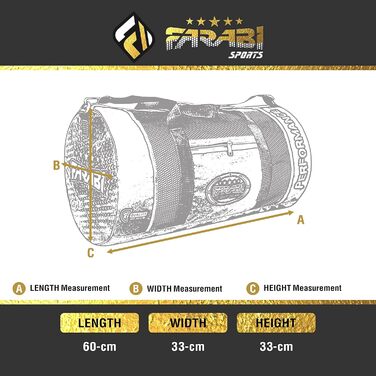 Спорядження для фітнесу та сумка Farabi, чорна