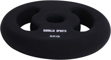 Ваги неопренові GORILLA SPORTS, 30/31 мм, 2x1-5 кг, з ручками