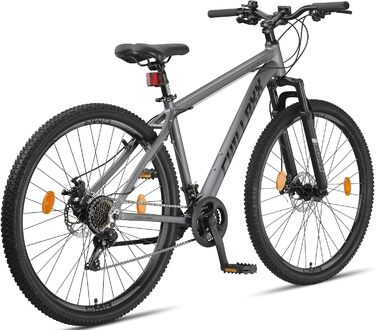 Алюміній 24, 26, 27.5 та гірський велосипед Shimano MTB велосипед для хлопчиків, дівчаток, чоловіків та жінок 21 швидкісна передача Чоловічий велосипед Жіночий велосипед (сірий 2 D, 29 дюймів)