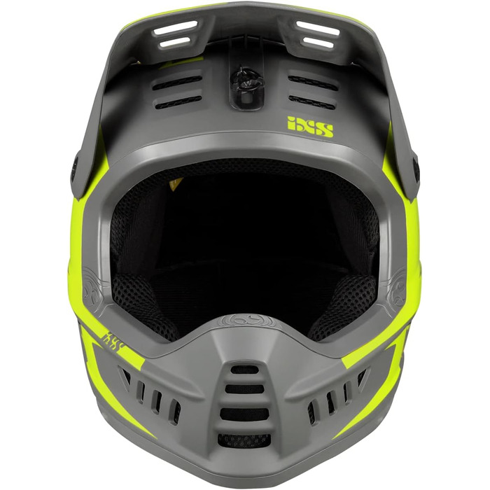 Шолом для даунхілу IXS XACT EVO лайм-графіт, MTB, захисний