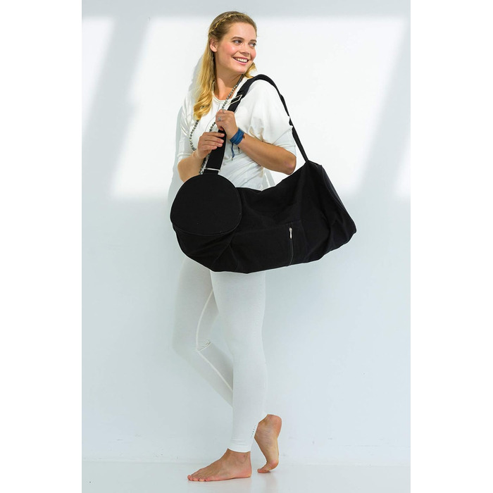 Сумка для йоги Yogistar Yogibag Basic - Блискавка - Дуже велика - Бавовна - 80 см Чорний