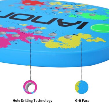 Ракетка для пляжного тенісу Ianoni, пісок для обличчя з вуглецевого волокна з піною з ефектом пам'яті Core Beach Tennis Racket PR730.