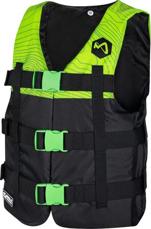 Жилет Mesle H210, 2XS-4XL, захист 50N, вейкборд/лижі Green S