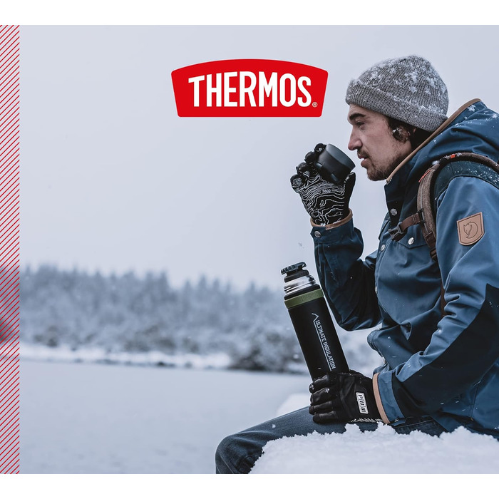 Пляшка для напоїв Thermos Mountain 0,9 л, нерж. сталь, 24 год. гарячого/холодного