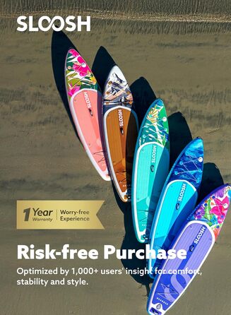 Надувна SUP-дошка SLOOSH 10'6'' з аксесуарами, нековзке EVA-покриття, легка сумка та насос, для дорослих і підлітків