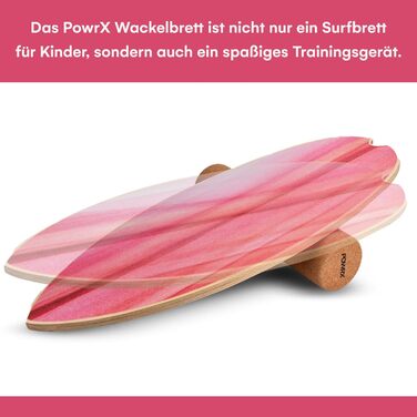 Дерево/Баланс скейтборд з колесом Координаційне тренування для серфінгу, дошки для серфінгу, скейтборду, спортивної балансирної дошки, тренера сили та рівноваги в приміщенні та на вулиці (рожевий пісок)