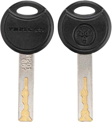 Складаний велосипедний замок TRELOCK FS 380/85 TRIGO, 85 см, з тримачем, рівень безпеки 9, 2 ключі, чорний