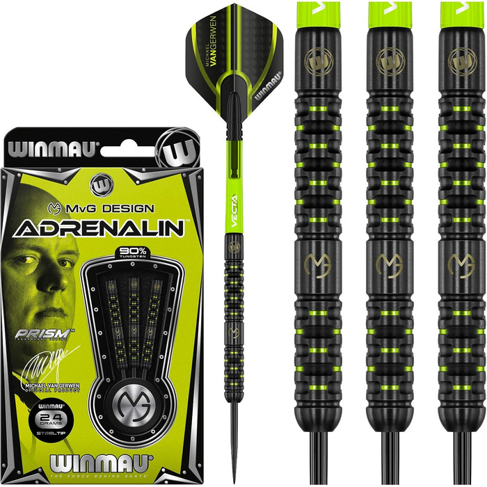 Дартсет WINMAU MvG Adrenalin 24 г Profi з вольфрамовим наконечником