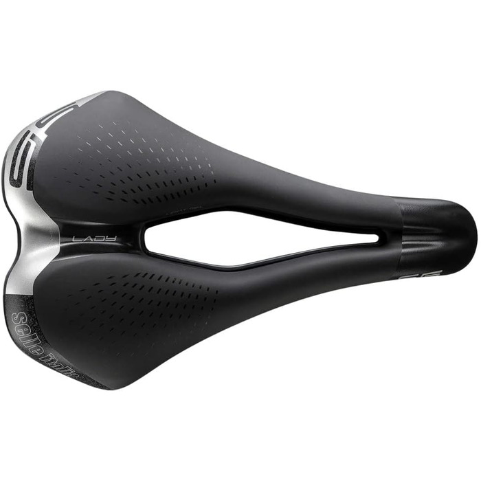Жіноче міське велосипедне сідло Selle Italia S 5 Lady Superflow, гель Ultra Comfort, ергономічне, м'яке, зносостійке, з відбиваючою стрічкою, FeC Alloy 7 мм