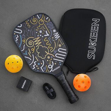 Весло Sukeen Pickleball T700 Carbon, 16 мм стільниковий сердечник, контроль